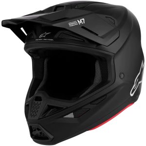 Crosshjelm S-M7 Solid Sort Mat Alpinestars