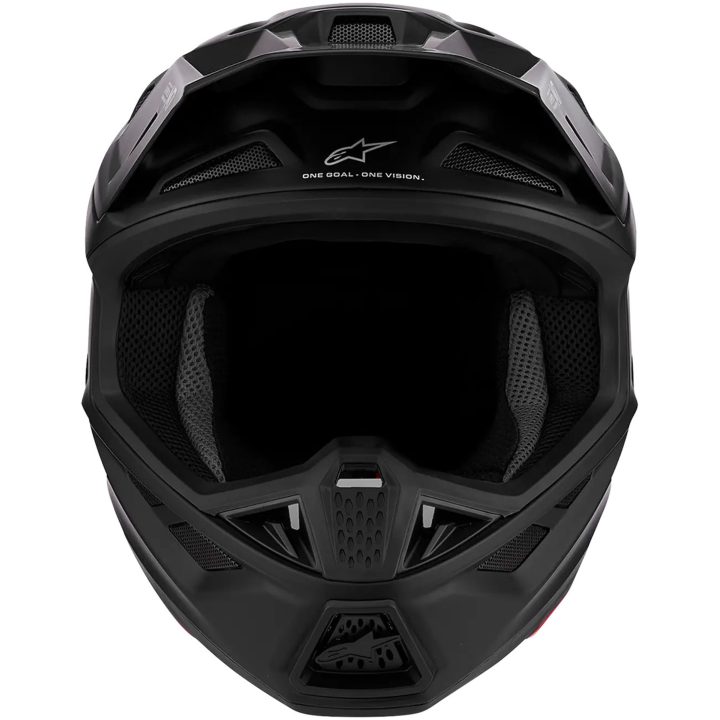 Crosshjelm S-M7 Solid Sort Mat Alpinestars XS – billede 5