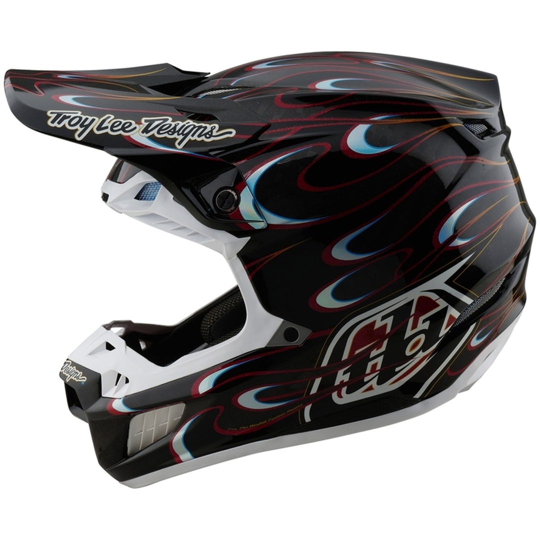 Crosshjelm SE5 Carbon Torched Sort/Rød TROY LEE DESIGNS XXL – billede 3