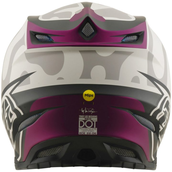 Crosshjelm SE5 Composite Mips Camo Grå Lilla TROY LEE DESIGNS M – billede 4