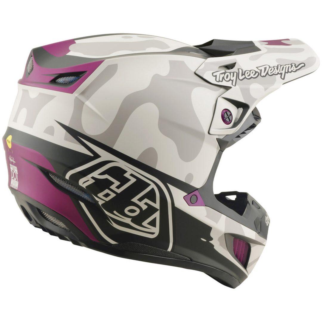 Crosshjelm SE5 Composite Mips Camo Grå Lilla TROY LEE DESIGNS M – billede 5