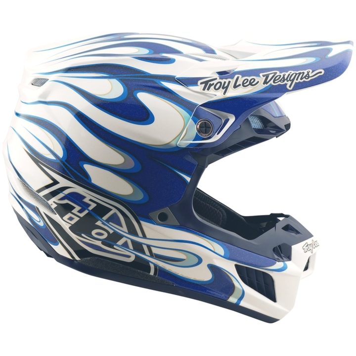 Crosshjelm SE5 Composite Torched Blå Blank TROY LEE DESIGNS Small – billede 7