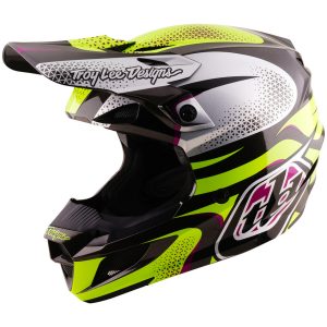 Crosshjelm SE5 Polycarbonate MIPS Aura Gul Sort TROY LEE DESIGNS