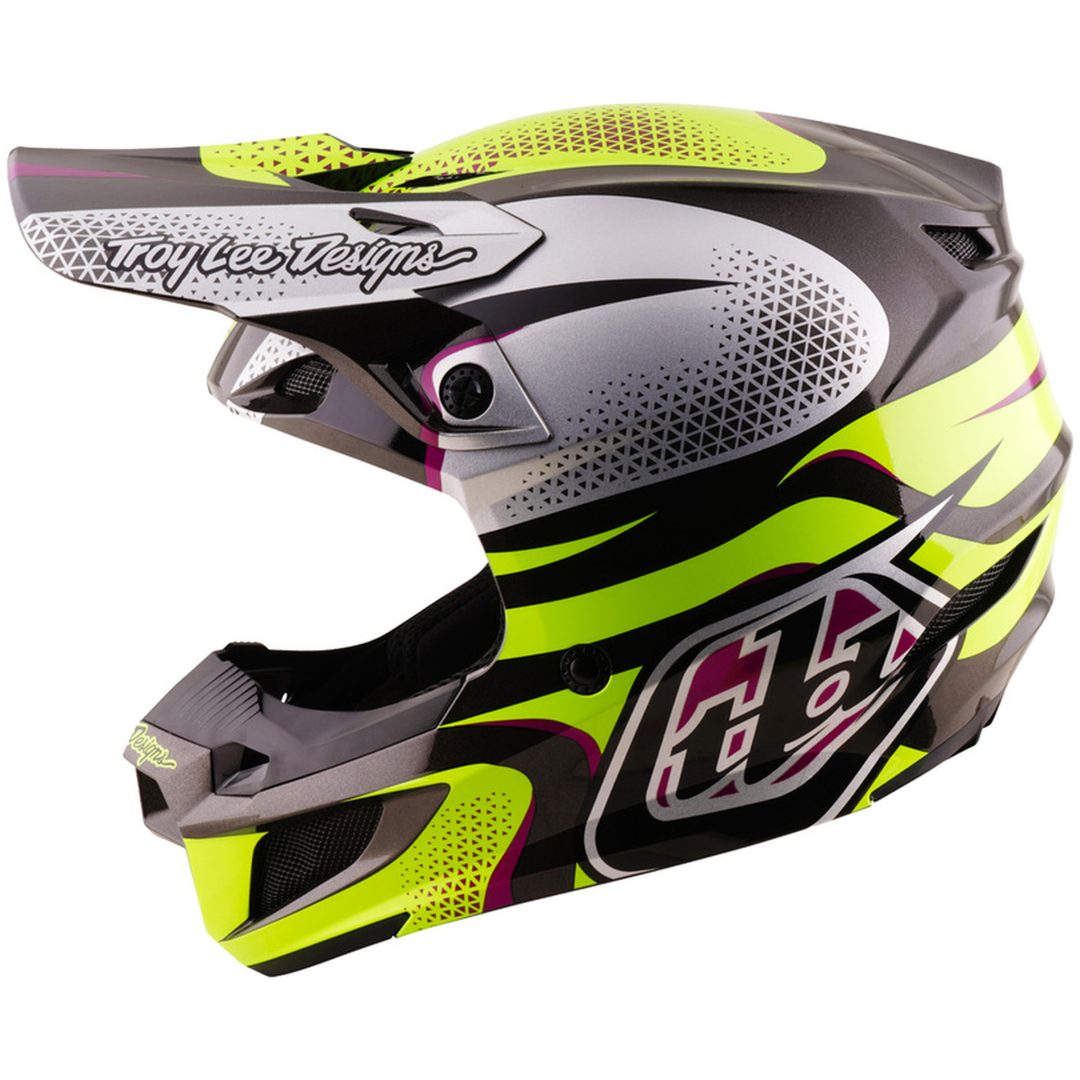 Crosshjelm SE5 Polycarbonate MIPS Aura Gul Sort TROY LEE DESIGNS XS – billede 2