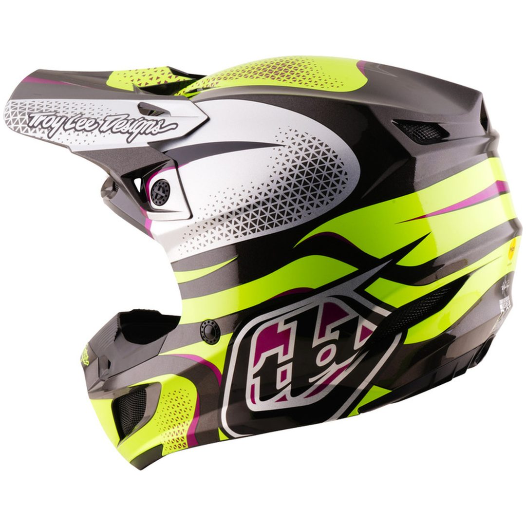 Crosshjelm SE5 Polycarbonate MIPS Aura Gul Sort TROY LEE DESIGNS XS – billede 3