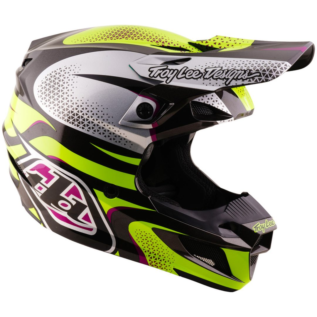 Crosshjelm SE5 Polycarbonate MIPS Aura Gul Sort TROY LEE DESIGNS XS – billede 7