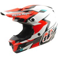 Crosshjelm SE5 Polycarbonate MIPS Rød Hvid TROY LEE DESIGNS