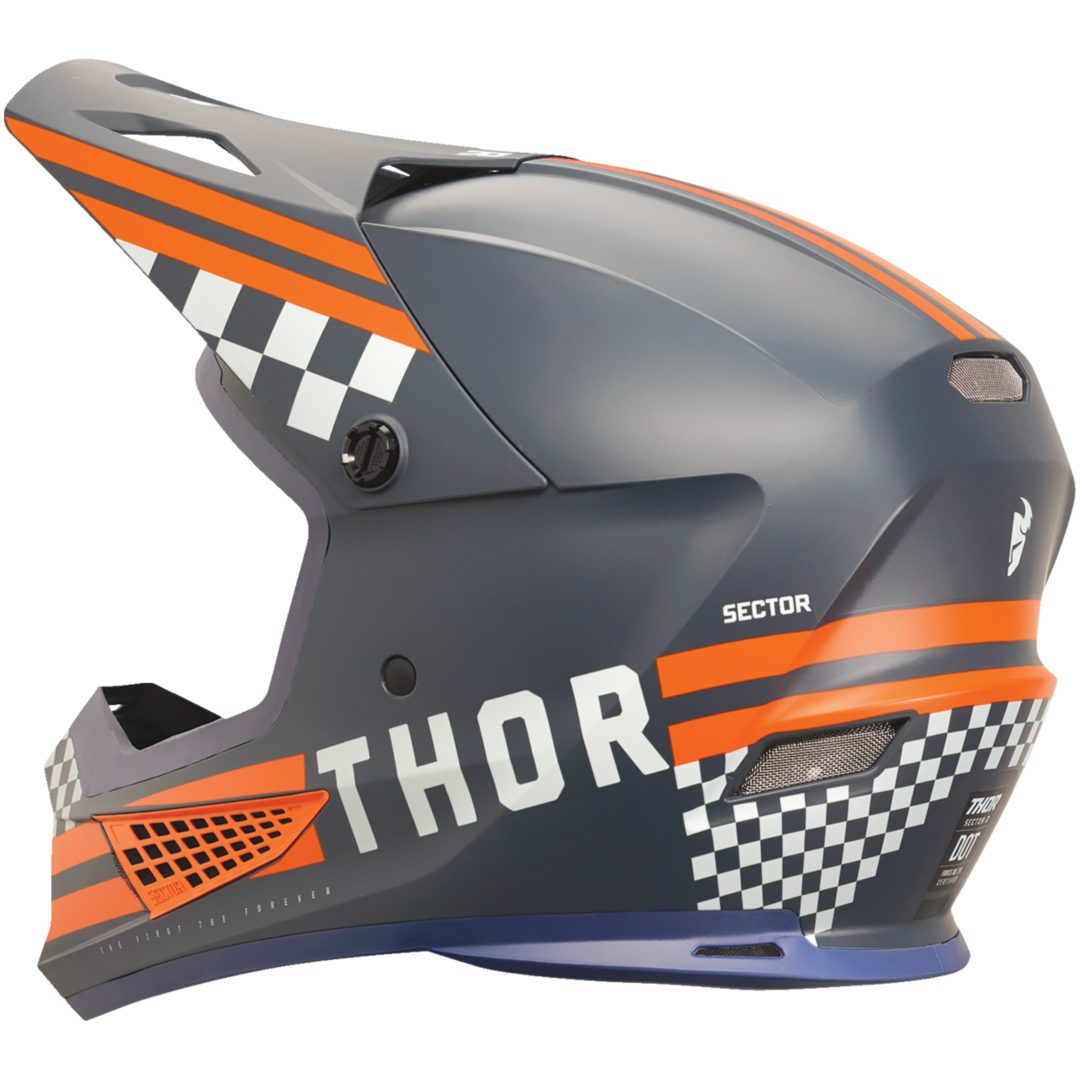 Crosshjelm Sector 2 Combat Navy/Orange THOR Large – billede 3