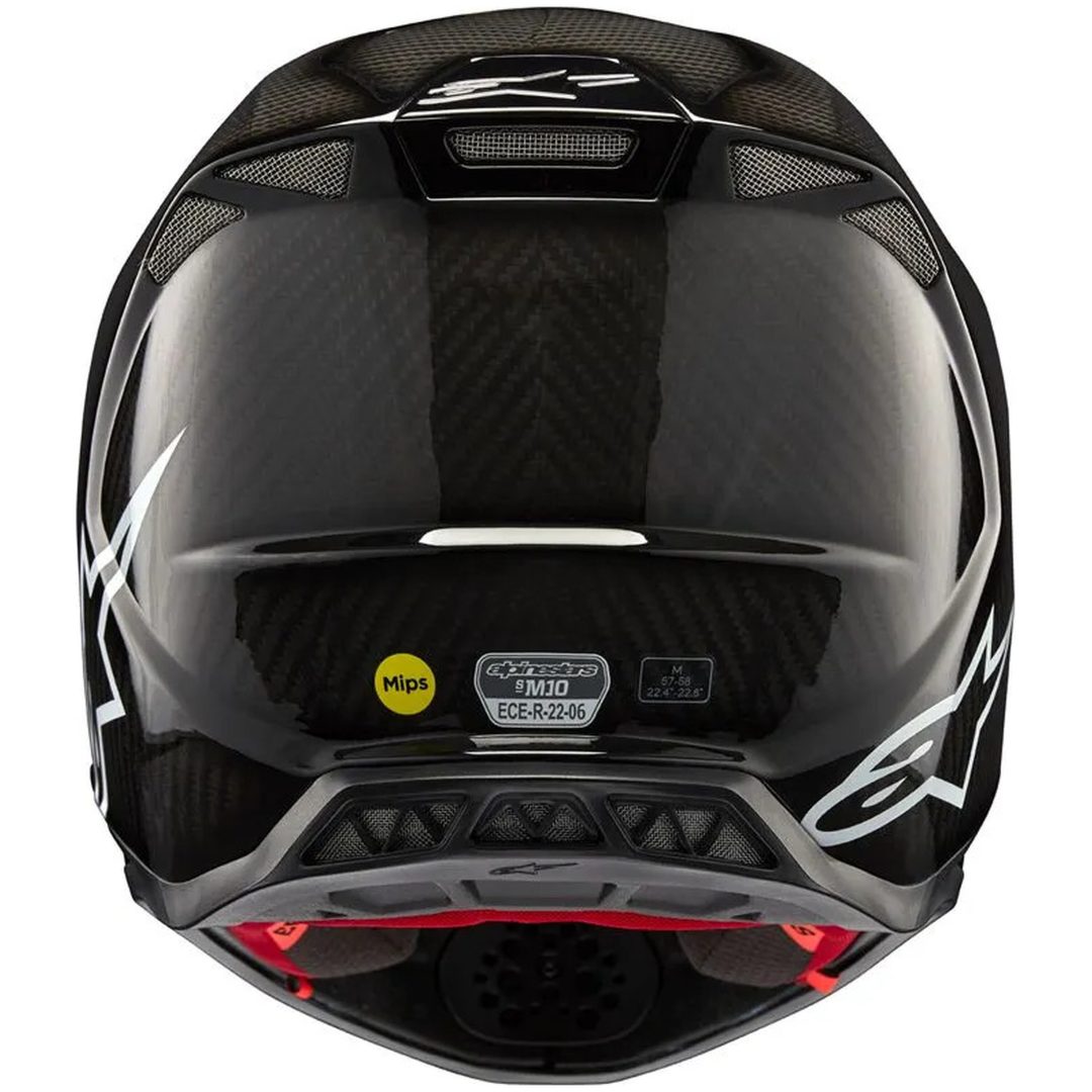 Crosshjelm Sm10 Solid Carbon Alpinestars XS – billede 2