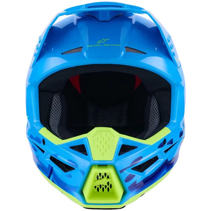 Crosshjelm SM3 Blå Cyan ALPINESTARS XS – billede 6