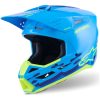 Crosshjelm SM3 Blå Cyan ALPINESTARS XS – miniature 1