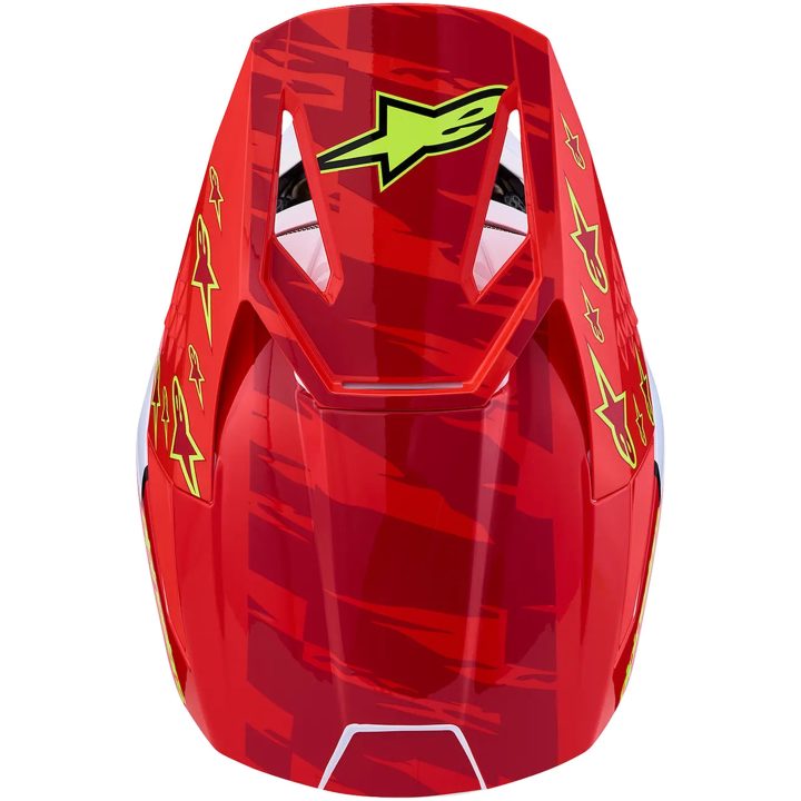 Crosshjelm SM3 Falcon Rød Blå Hvid ALPINESTARS XS – billede 6