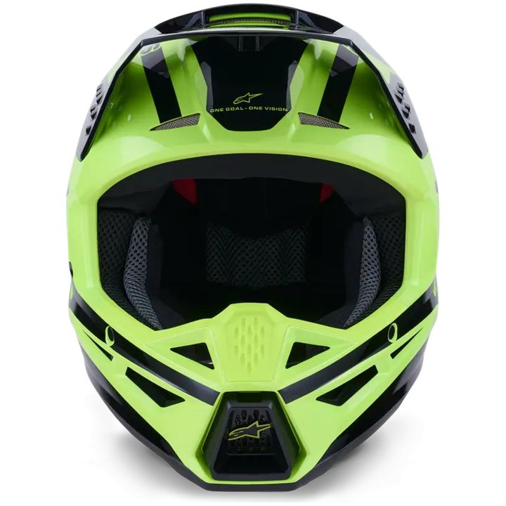 Crosshjelm SM3 Heat Sort Gul ALPINESTARS(MX) XS – billede 2