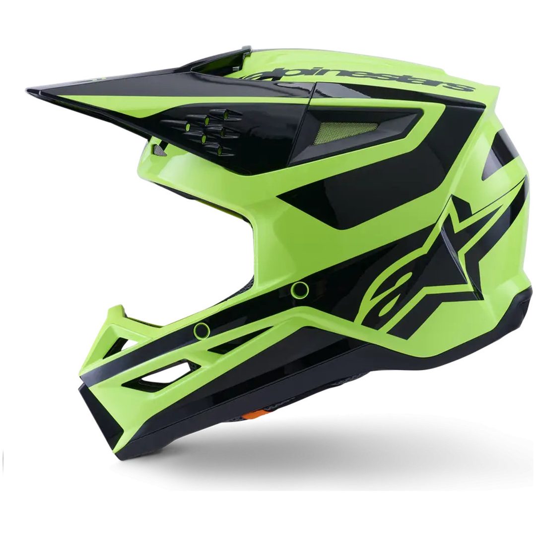 Crosshjelm SM3 Heat Sort Gul ALPINESTARS(MX) XS – billede 7