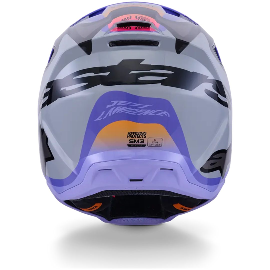 Crosshjelm SM3 Jettson Grå/Lilla ALPINESTARS s – billede 2