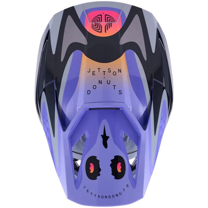 Crosshjelm SM3 Jettson Lilla/Grå ALPINESTARS XS – billede 6