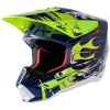 Crosshjelm Sm5 Rash Marineblå/Gul ALPINESTARS XL – miniature 1