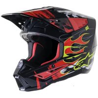 Crosshjelm Sm5 Rash Rød/Grå ALPINESTARS