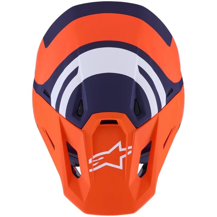 Crosshjelm SM7 Core Blå/Orange ALPINESTARS XS – billede 2