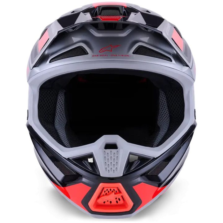 Crosshjelm SM7 Rise Sort/Rød ALPINESTARS XS – billede 4