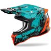 Crosshjelm Strycker Crack Lyseblå/Orange Airoh XS – miniature 1