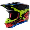 Crosshjelm Supertech M5 Sort/Blå/Rød/Gul ALPINESTARS Small – miniature 4