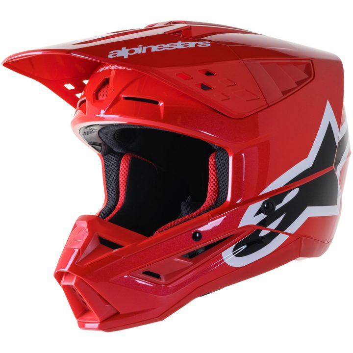Crosshjelm Supertech M5 Sort/Rød ALPINESTARS XS – billede 3
