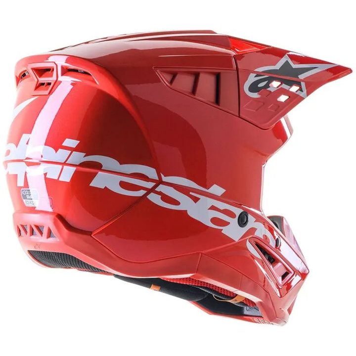 Crosshjelm Supertech M5 Sort/Rød ALPINESTARS XXL – billede 2