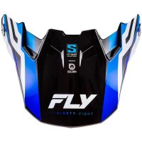 Crosshjelmvisir Formula S Carbon Byte Blå Kulfiber/Blå/Hvid FLY RACING
