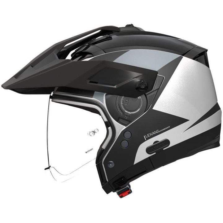 Crossoverhjelm N70-2 X Turbine 349 Hvid Sort Grå Metallic NOLAN XS – billede 2