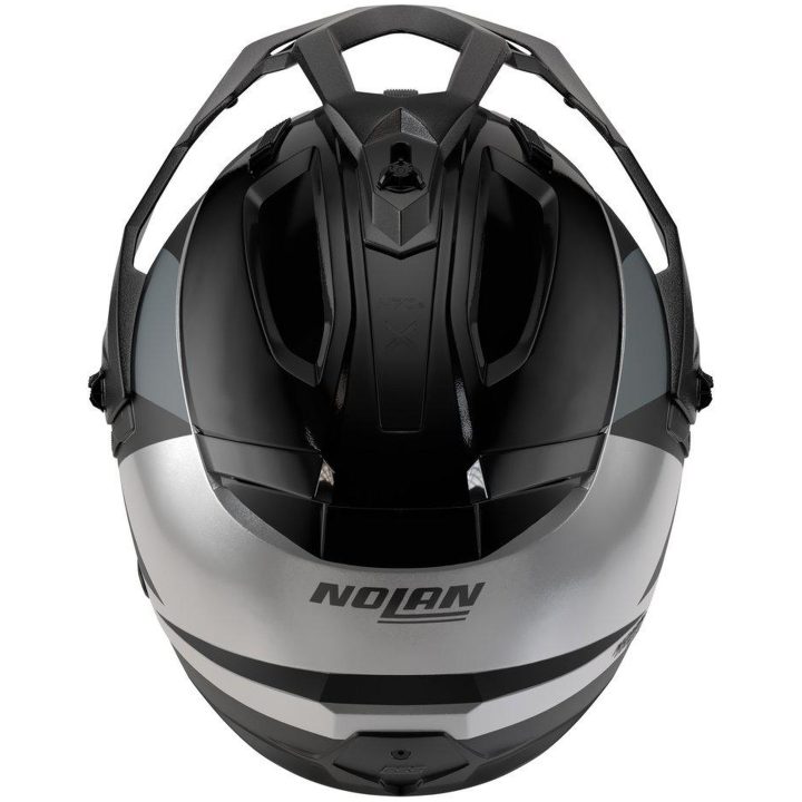 Crossoverhjelm N70-2 X Turbine 349 Hvid Sort Grå Metallic NOLAN XS – billede 3