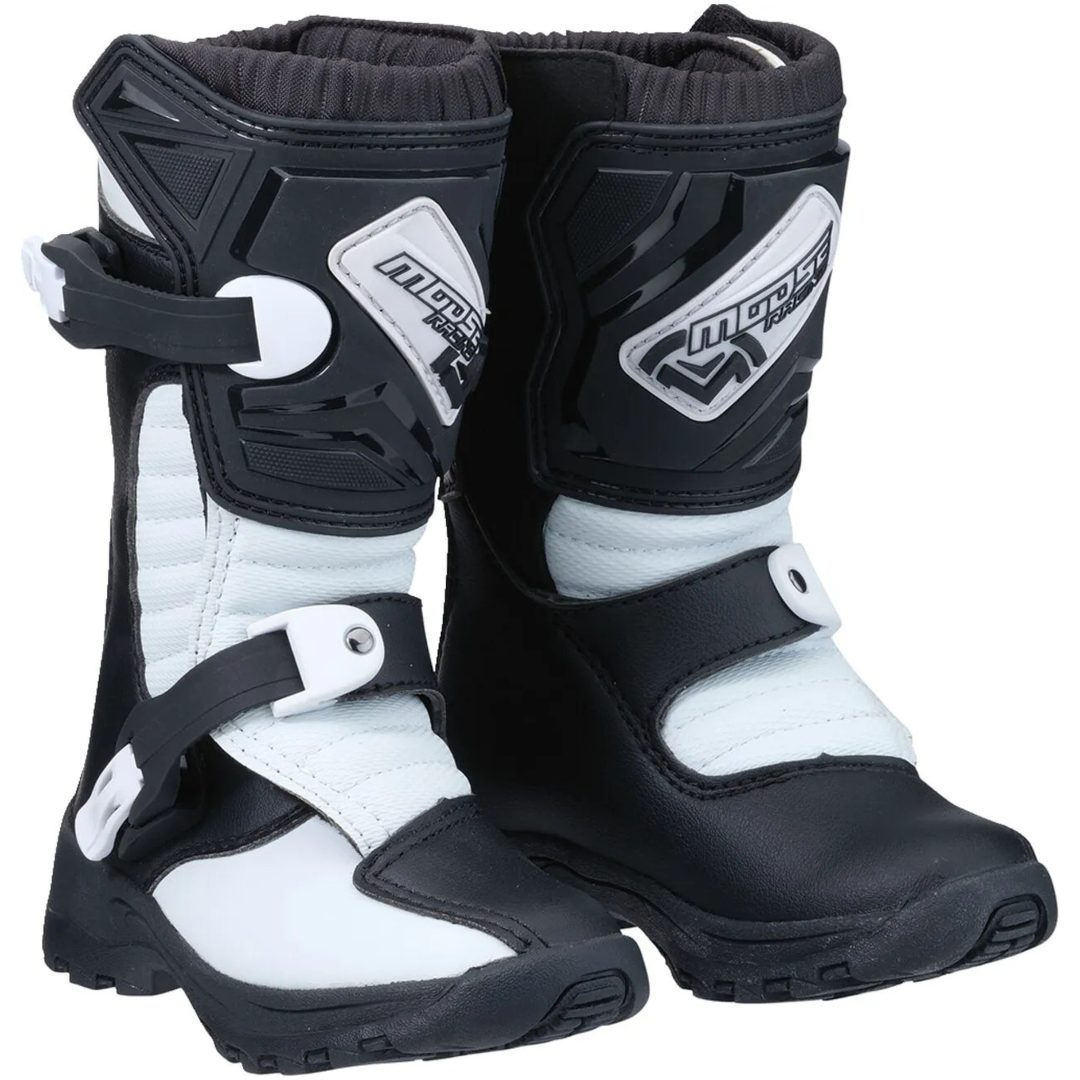 Crossstøvler Børn M1.3 Hvid/Sort MOOSE RACING Støvler