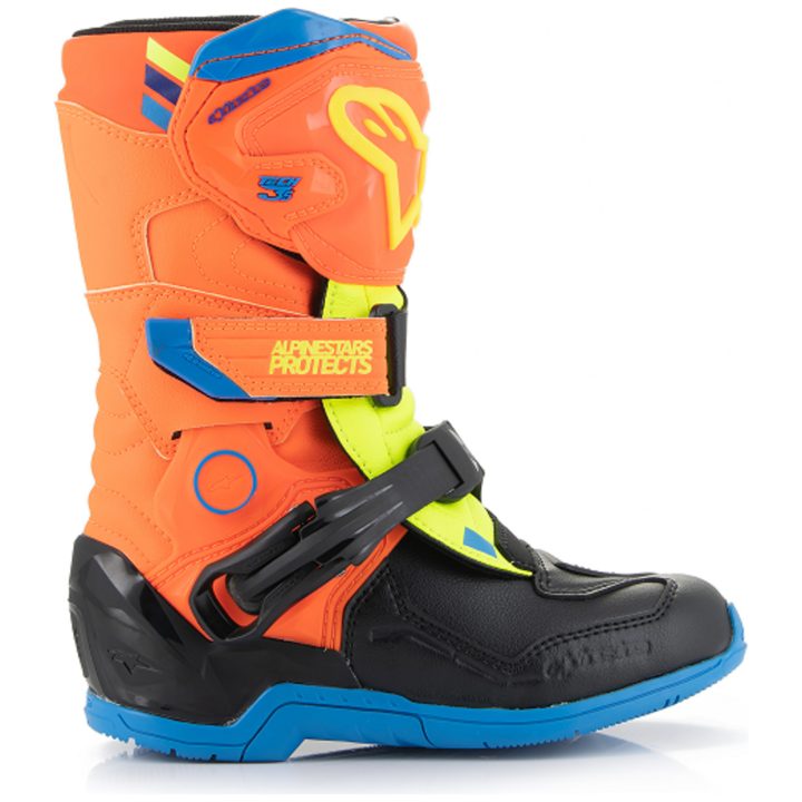 Crossstøvler Børn T3s Orange/Blå/Gul ALPINESTARS 28 (10 us) – billede 7