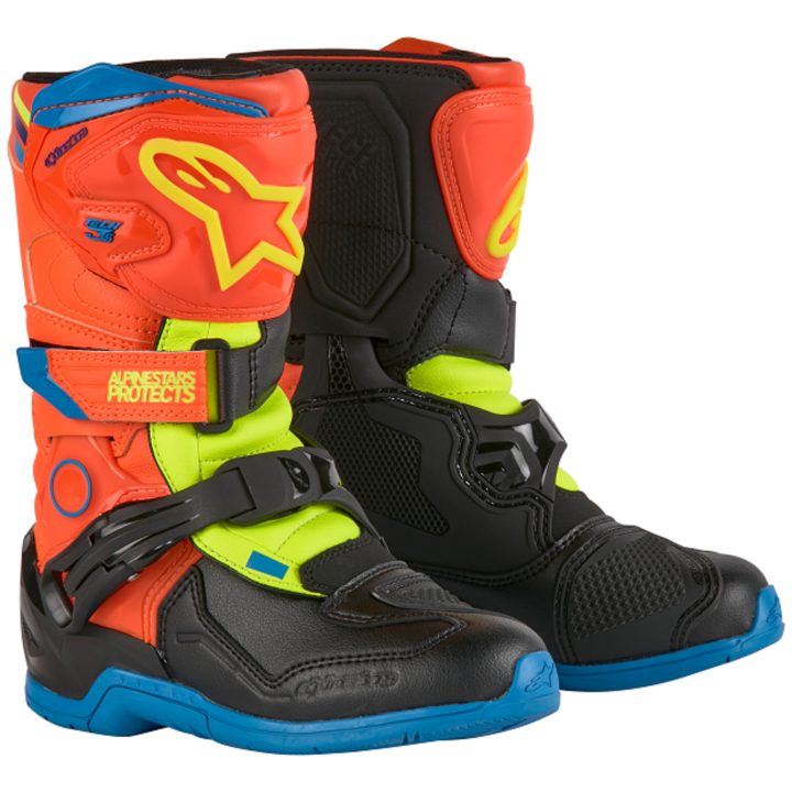 Crossstøvler Børn T3s Orange/Blå/Gul ALPINESTARS 28 (10 us) – billede 8