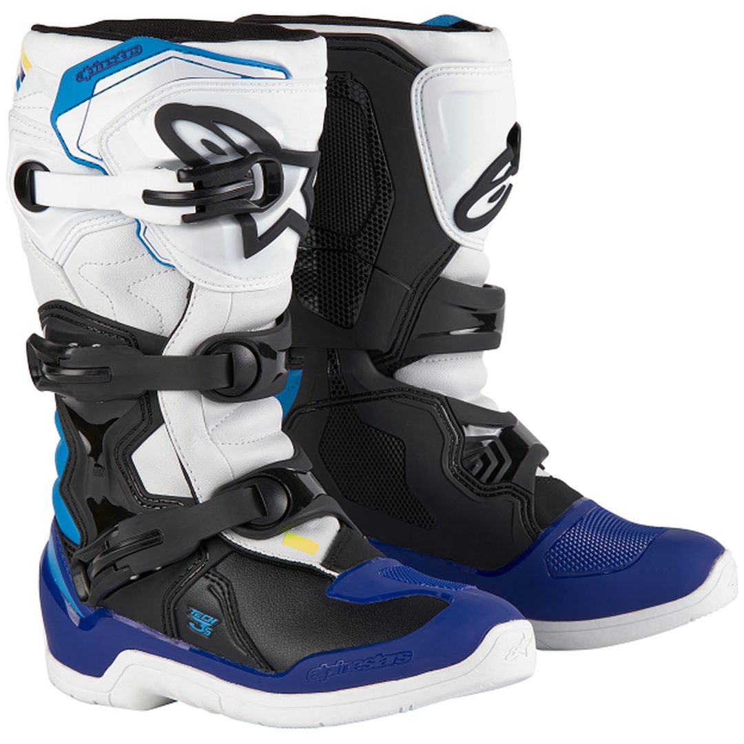 Crossstøvler Børn Tech3s Hvid/Sort/Blå ALPINESTARS 38 (5 us)