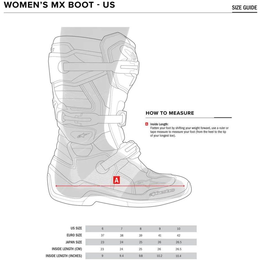 Crossstøvler Dame Tech 3 Sort/Hvid/Pink ALPINESTARS 43 (9 us) – billede 8