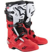 Crossstøvler Tech 10 Enduro Sort/rød/hvid ALPINESTARS