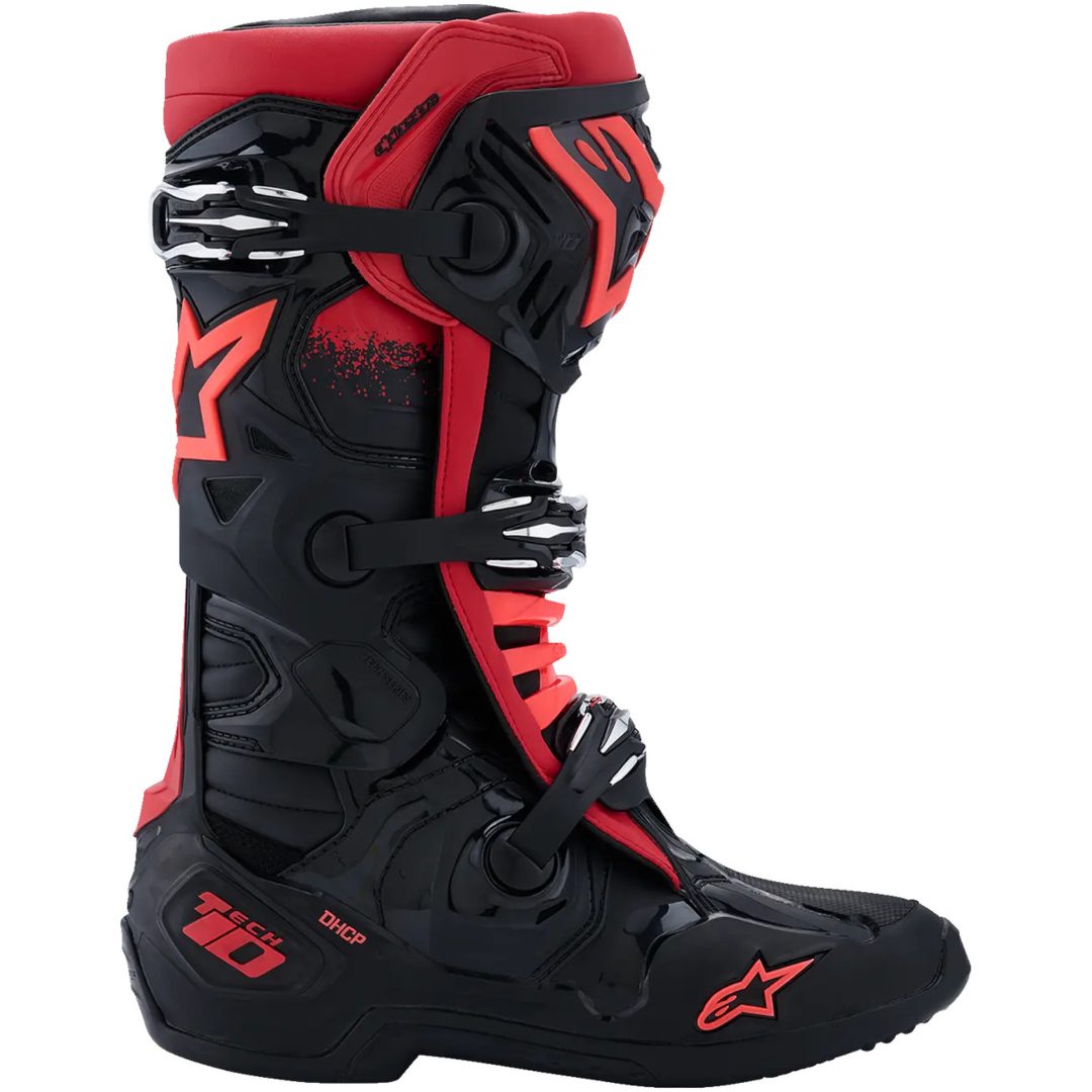 Crossstøvler Tech 10 Sort/Rød ALPINESTARS 40.5 – billede 3