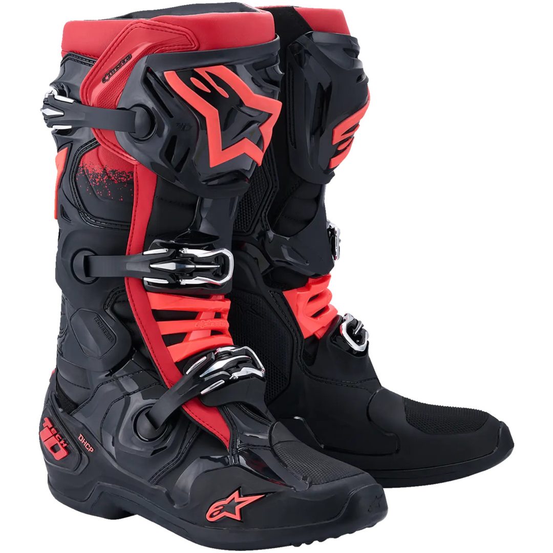 Crossstøvler Tech 10 Sort/Rød ALPINESTARS 40.5