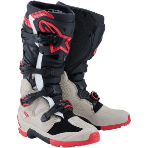 Crossstøvler Tech 7 Enduro Grå/Rød ALPINESTARS