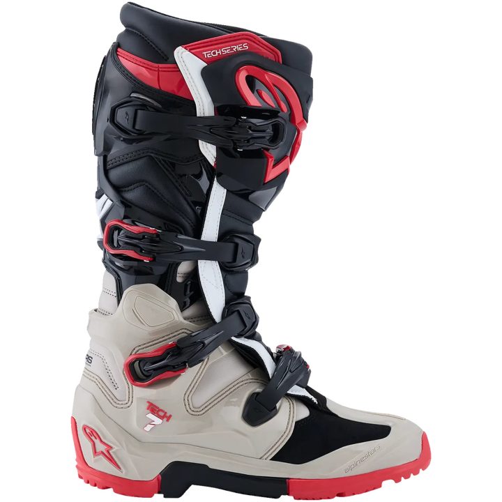 Crossstøvler Tech 7 Enduro Grå/Rød ALPINESTARS 48 – billede 4