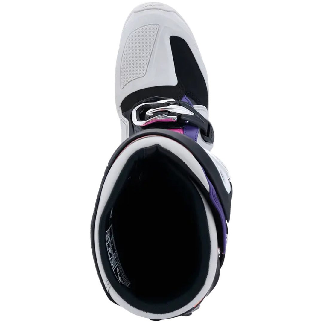 Crossstøvler Tech 7 Hvid/Lilla ALPINESTARS 39 – billede 3