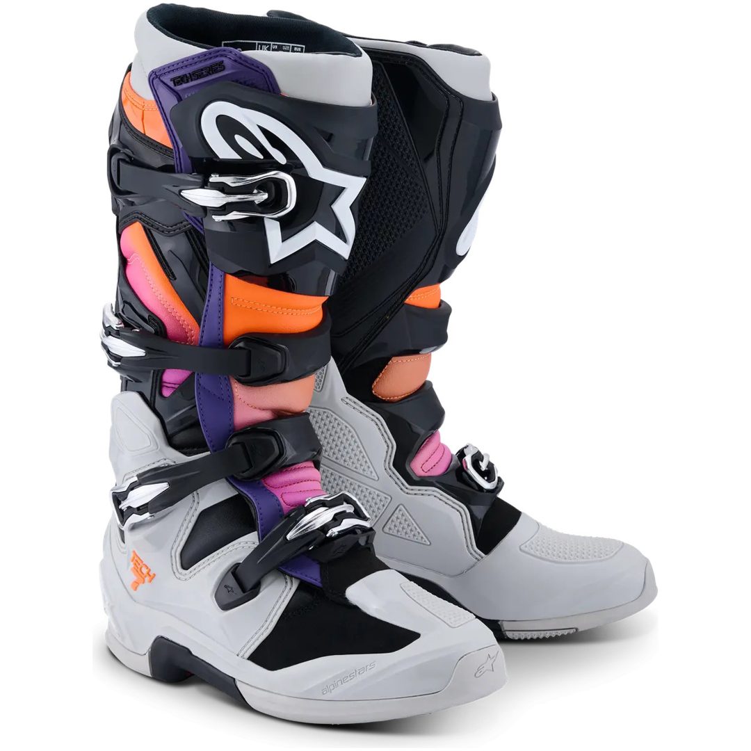 Crossstøvler Tech 7 Hvid/Lilla ALPINESTARS 39