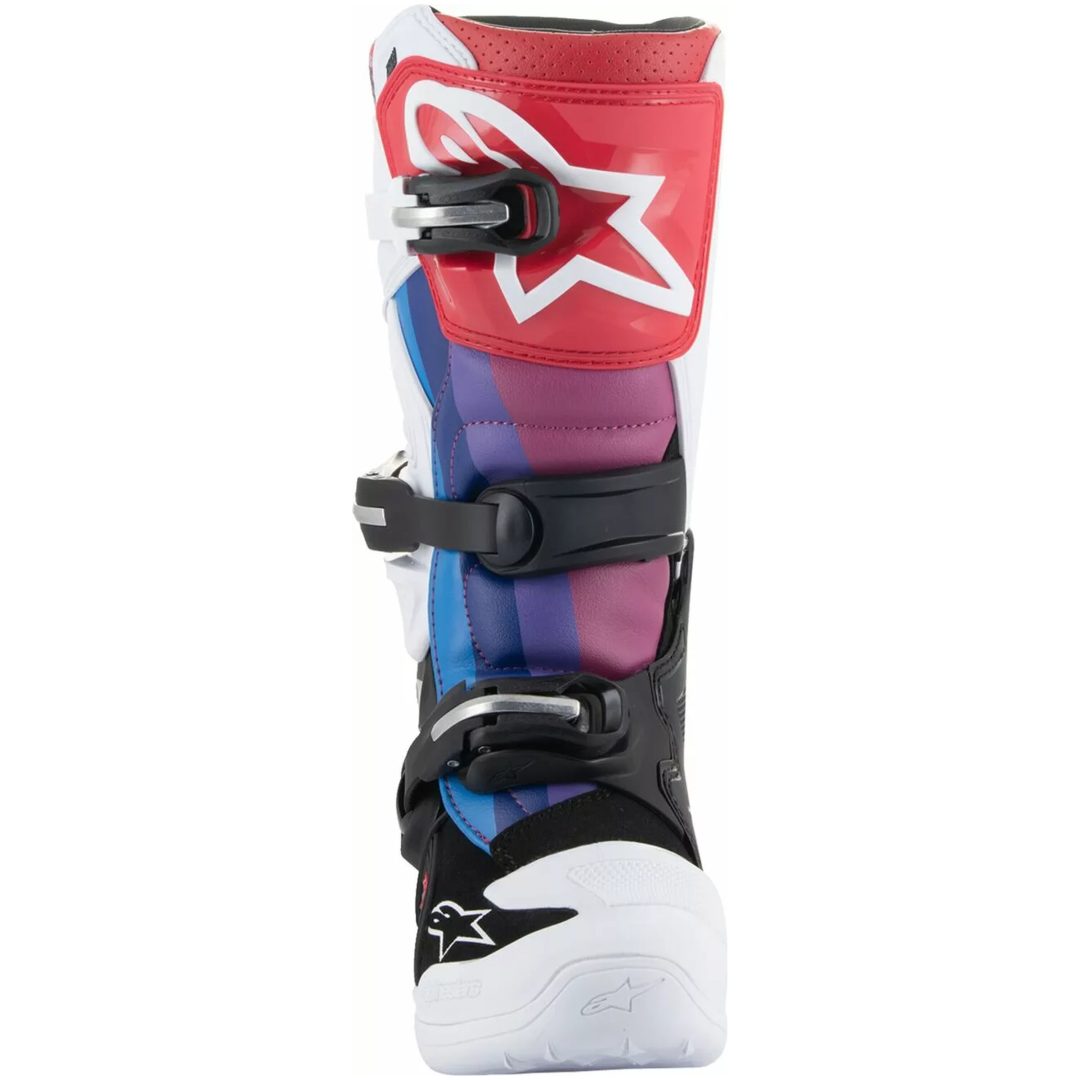 Crossstøvler Tech7s Hvid/Regnbue ALPINESTARS 38 (6 us) – billede 6