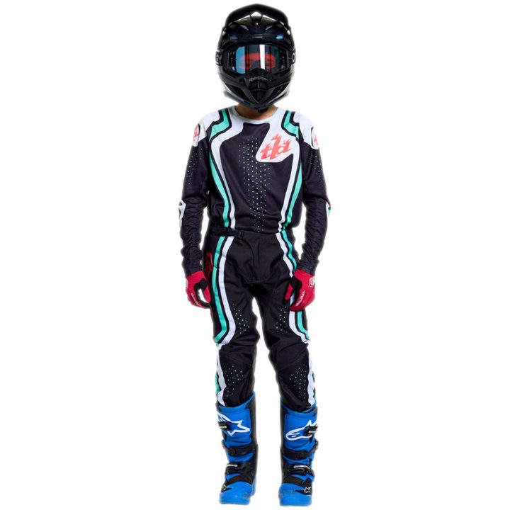 Crosstøj Bukser Børn GP Pro Sort Blå TROY LEE DESIGNS 18 – billede 3