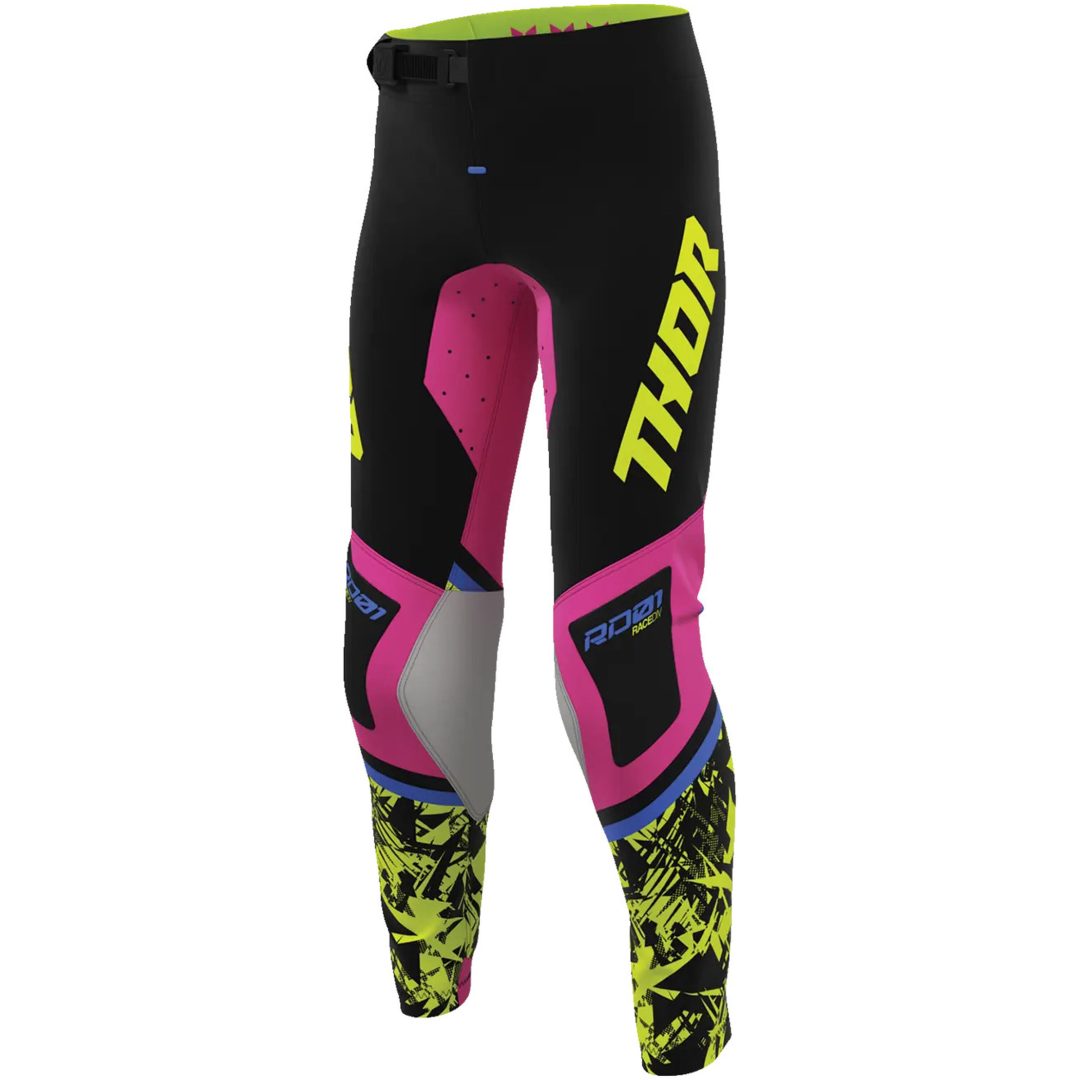 Crosstøj Bukser Børn Sportmode Punkd Sort Pink THOR 22 – billede 4