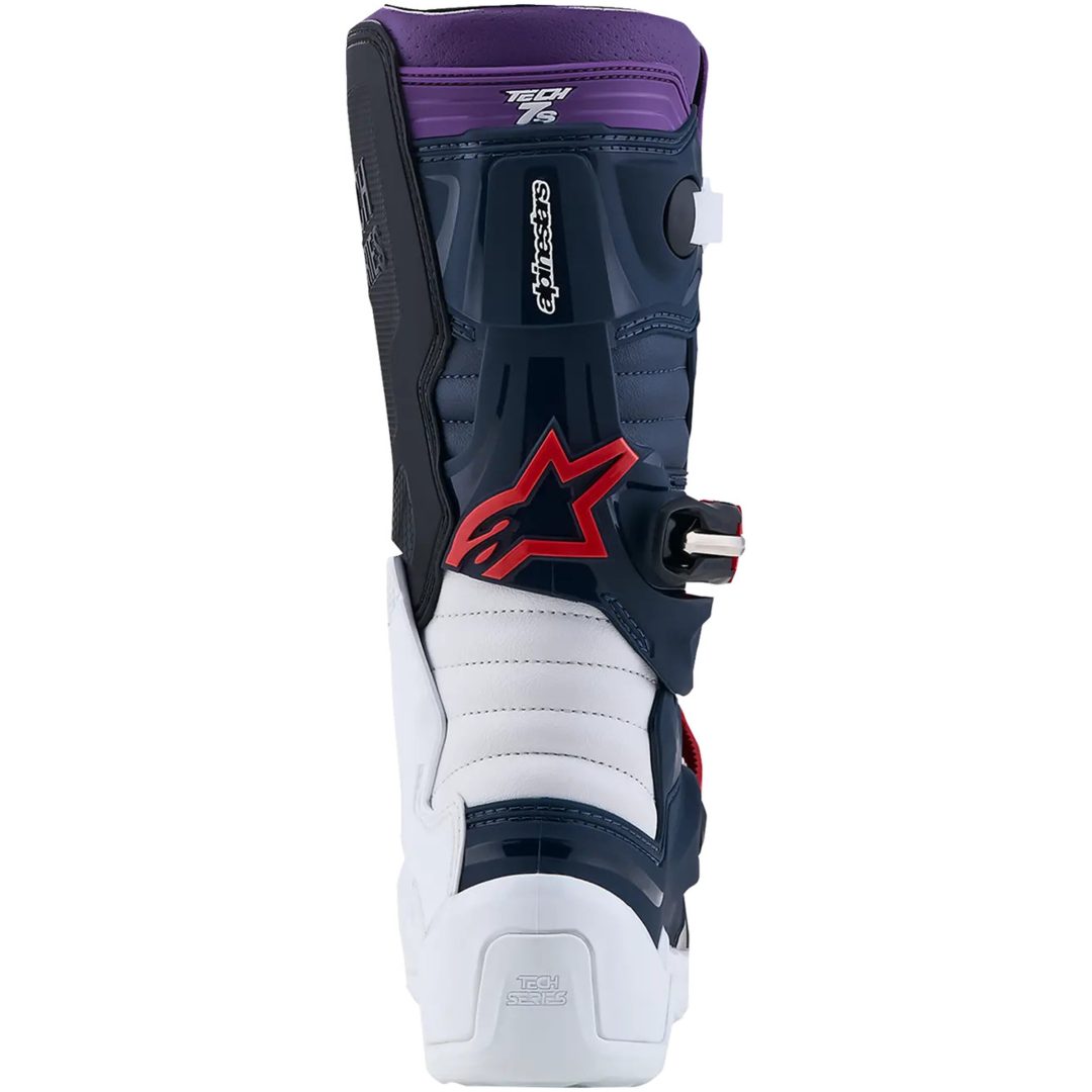 Crosstøvler Børn Tech 7S Sort Mørkeblå Lilla Hvid Alpinestars – billede 5