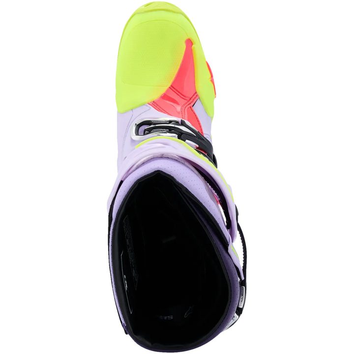 Crosstøvler Tech 10 Supervented Lilla Pink Gul Alpinestars 40.5 – billede 4