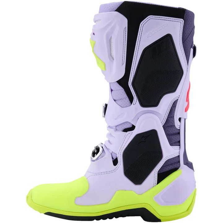 Crosstøvler Tech 10 Supervented Lilla Pink Gul Alpinestars 40.5 – billede 6
