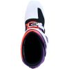 Crosstøvler Tech 7 Hvid Blå Neonrød Lilla Alpinestars – miniature 5
